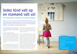 Ieder kind valt op en niemand valt uit