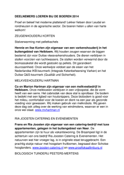 Een tiental boerenbedrijven