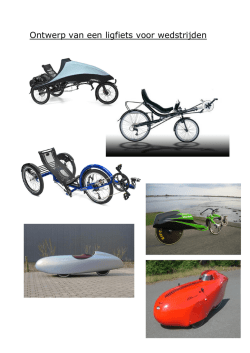 Ontwerp van een ligfiets voor wedstrijden