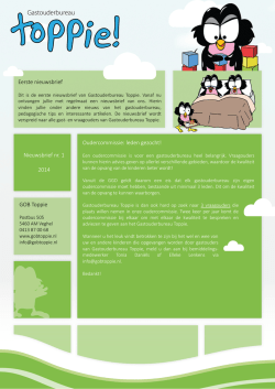 Eerste nieuwsbrief Nieuwsbrief nr. 1 2014 Oudercommissie: leden