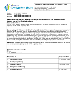 4b adviesnota (PDF - 96 kB) - Waterschap Brabantse Delta