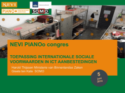3.4 Internationale sociale voorwaarden - NEVI