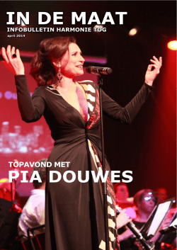 IN DE MAAT - Harmonie TOG