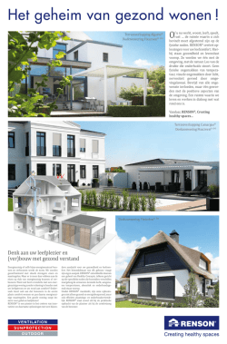 Het geheim van gezond wonen !