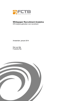 Whitepaper Recruitment Analytics