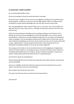In memoriam Andr&eacute; Lockefeir