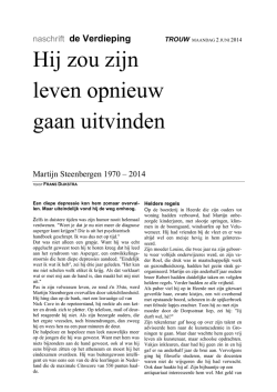 Martijn Trouw Naschrift