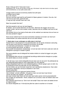 140202 Preek Gods stem horen