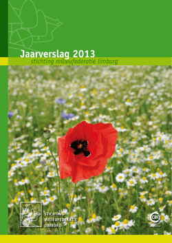 Jaarverslag 2013 Milieufederatie Limburg