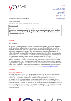 Infobulletin SLP december 2014 - VO-raad
