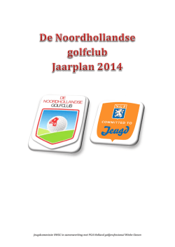 Jaarplan 2014 5 0 - Golfbaan Sluispolder