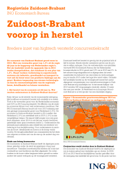 Zuidoost-Brabant voorop in herstel (pdf) - 23 september 2014