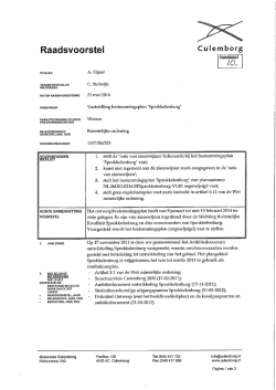 Raadsvoorstel