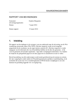 managementsamenvatting inspectie 7-3-2014
