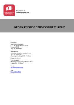 informatiegids studievisum 2014/2015