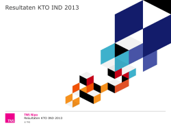 Resultaten KTO IND 2013