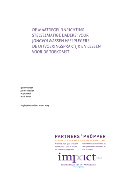 Eindrapportage Verkenninguitvoeringspraktijk ISD