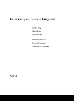 Het ontwerp van de stadsplattegrond