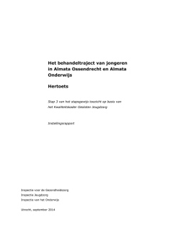 Het behandeltraject van jongeren in Almata Ossendrecht en Almata