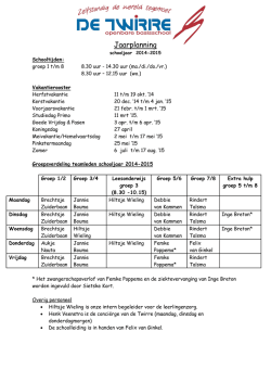 Jaarplanning