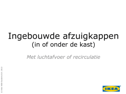 Ingebouwde afzuigkappen