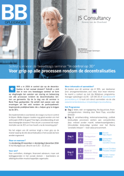 In control op 3D - JS Consultancy