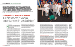Interview Boni Rietveld in Dans Magazine