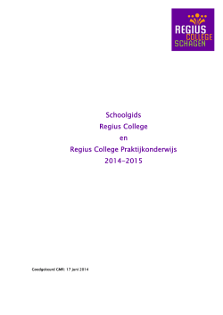 Schoolgids 2014-2015 - Regius College Schagen