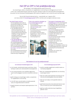 Het IOP en OPP in het praktijkonderwijs