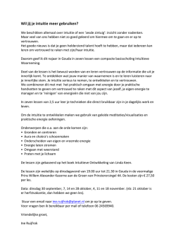 Intuitieve waarneming Gouda