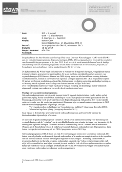 Jaarbericht ORK 2013 - Regionale keringen