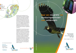 Naar een integratie van monitoringmethoden voor weidevogels