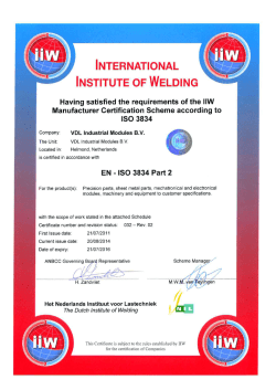 INTERNATIONAL |NST|TUTE 0F WELDING