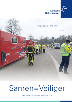 Integraal Veiligheidsplan 2015-2018 gemeente Hellendoorn