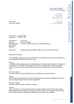 antwoordbrief aan VVD over Opschalen