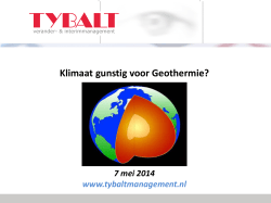 Tybalt – Klimaat gunstig voor Geothermie?