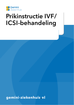 Prikinstructie IVF/ ICSI-behandeling