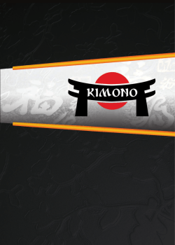 kimono menu - Kimono Hilversum