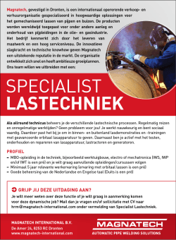 SPECIALIST LASTECHNIEK - Magnatech International