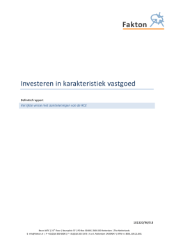 Investeren in karakteristiek vastgoed (Fakton)