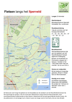 Fietsen langs het Ilperveld en door Broek in Waterland