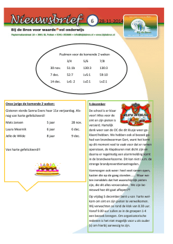 I.v.m. de vakantietijd worden er geen nieuwe Psalmen