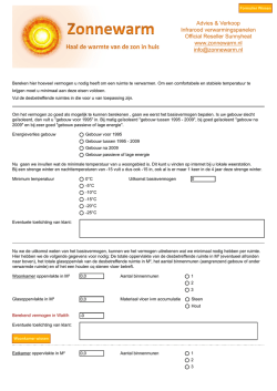 Infraroodverwarming berekening vermogen