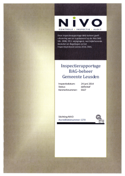"Leusden rapport insapectie BAG 28082014" PDF document