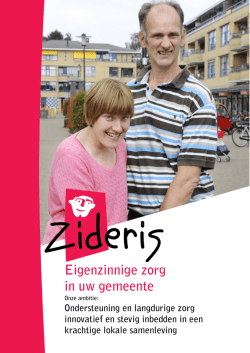 Eigenzinnige zorg in uw gemeente