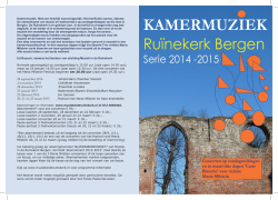 Download hier de folder van Kamermuziek in de