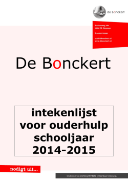 hulpouderlijst 2014-2015