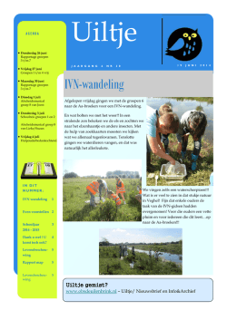 IVN-wandeling - Stichting OOG
