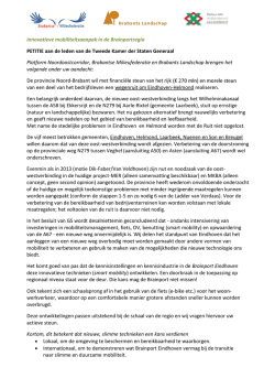 Innovatieve mobiliteitsaanpak in de Brainportregio PETITIE