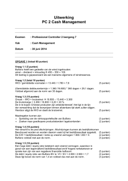 Uitwerkingen examen PC 2 vak CAS leergang 7 20143-1